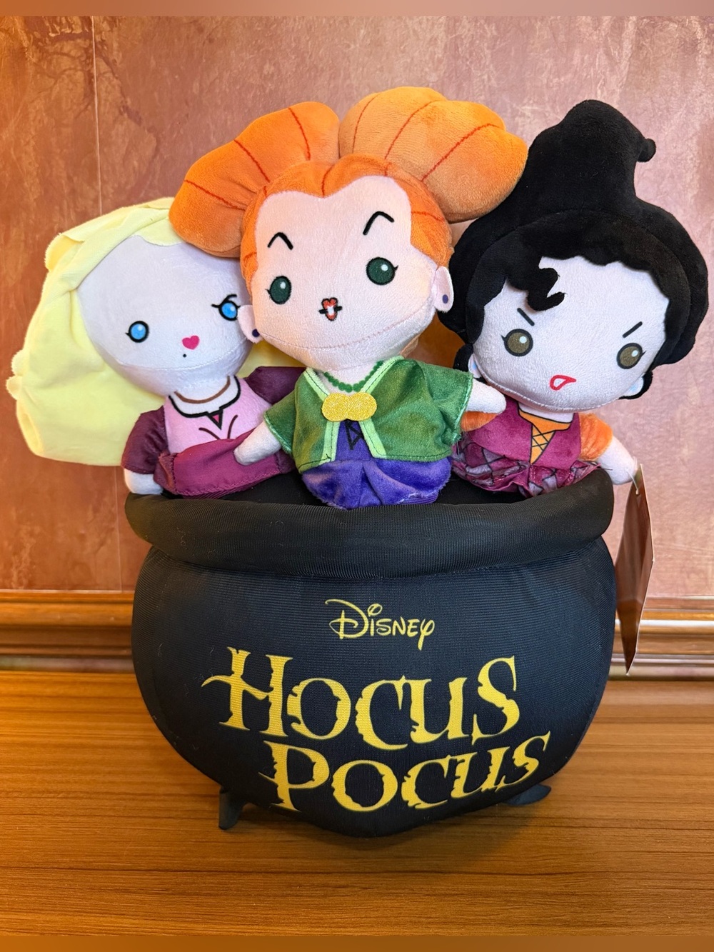 Disney Hocus Pocus Sanderson Sisters Cauldron Plush Greeter Large 17" Halloween